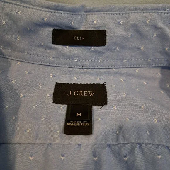 J. Crew Men's M Slim Fit 100% Cotton Long Sleeve Button Down Shirt Style #A0233 - Picture 3 of 14